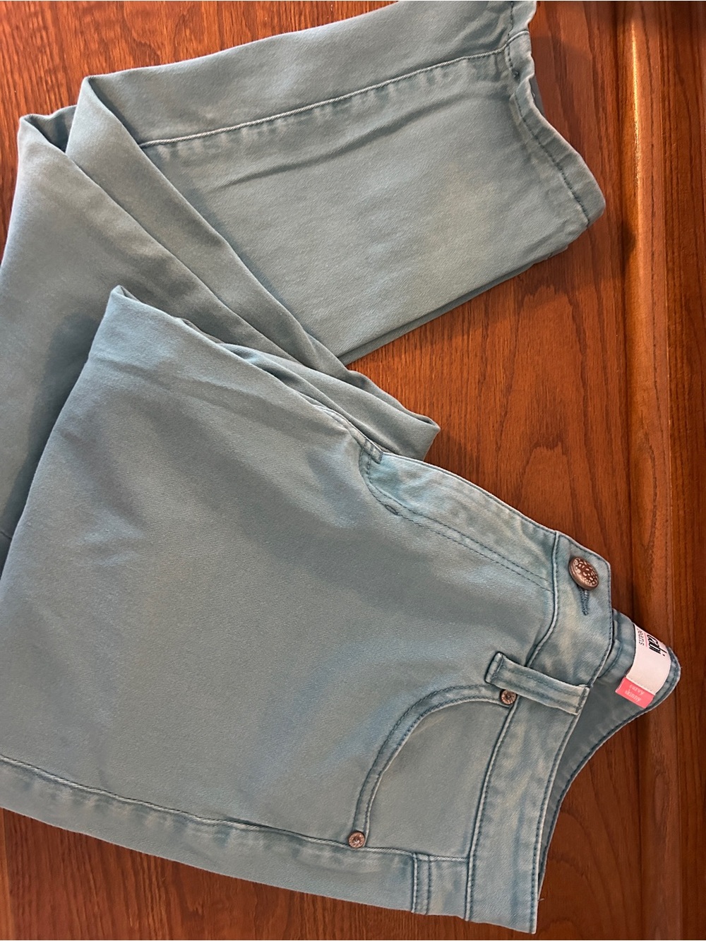 CAbi Teal Curvy Skinny Jeans